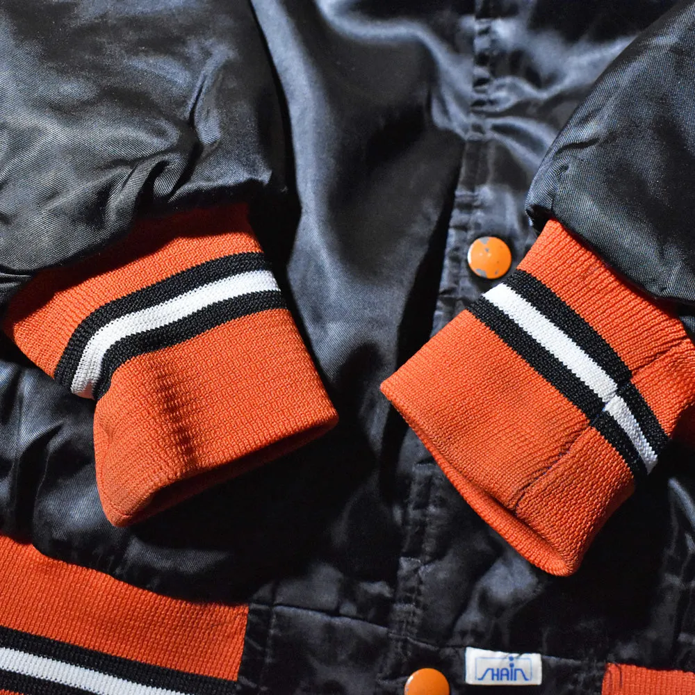 80’s SHAIN “NHL Philadelphia Flyers” ナイロン スタジャン アワードジャケット 240227