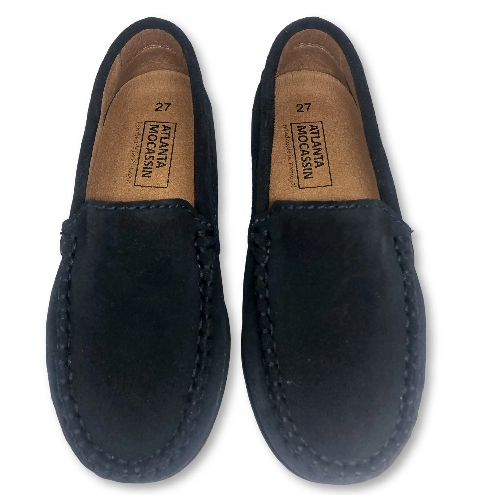 Atlanta Mocassin Navy Suede Loafer