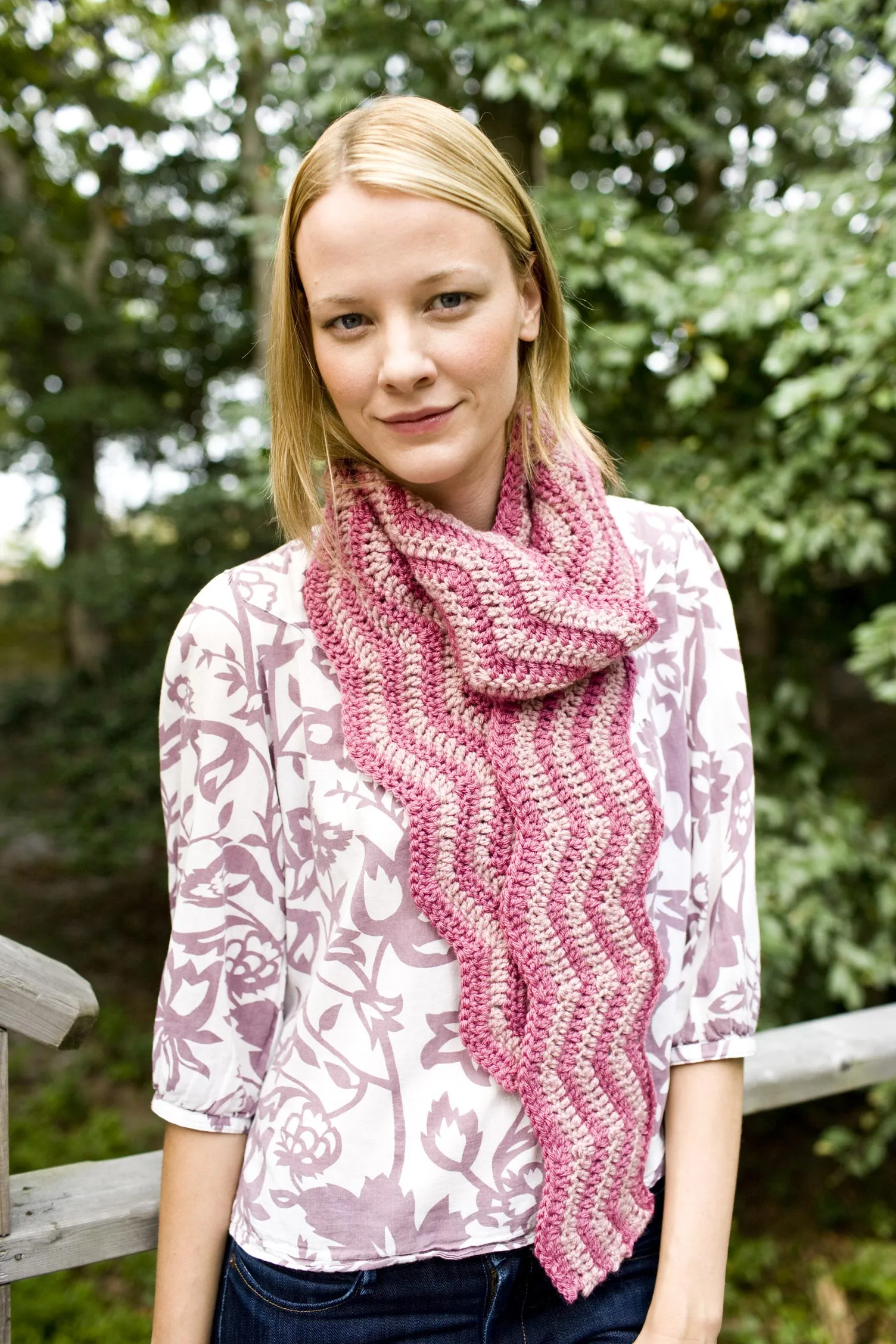 Bergamot Ripple Scarf Pattern (Crochet)