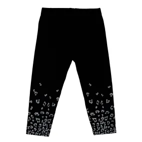 Black   Silver Leopard Leggings