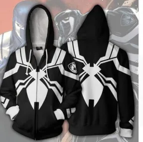 Black SPIDERMAN Hoodie Jacket