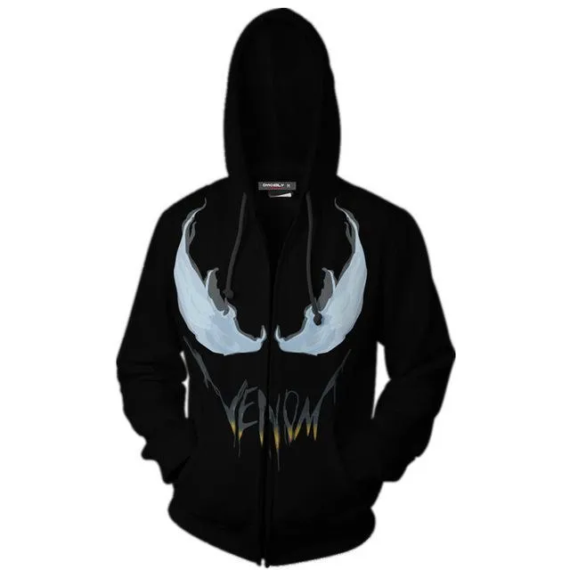 Black VENOM Hoodie Jacket