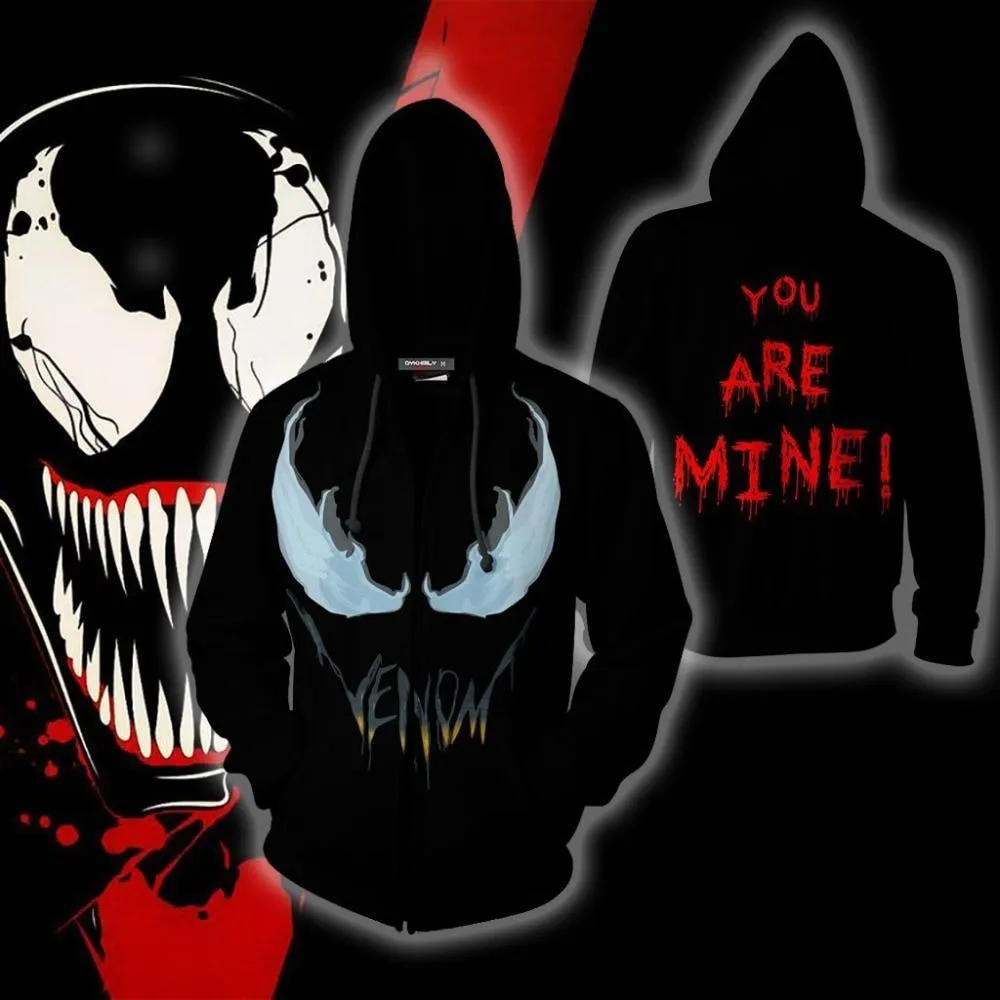 Black VENOM Hoodie Jacket