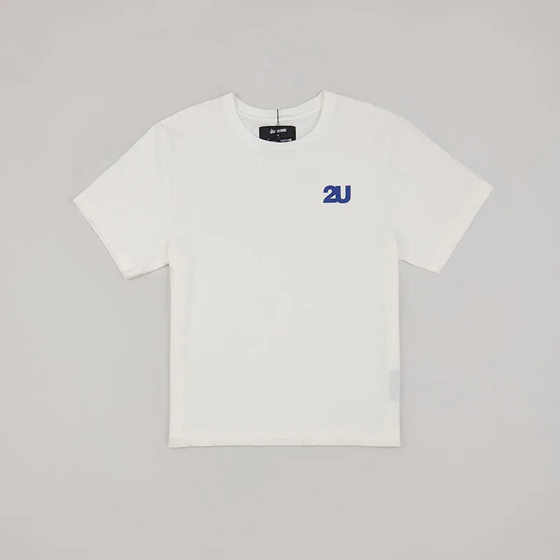 both X SECOND LAYER-CREWNECK LOGO TEE-WHITE