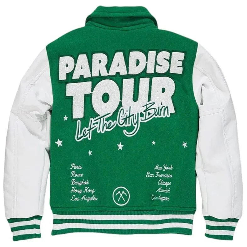 Boys Varsity Paradise Team Jacket (Green) - 91632BGRN