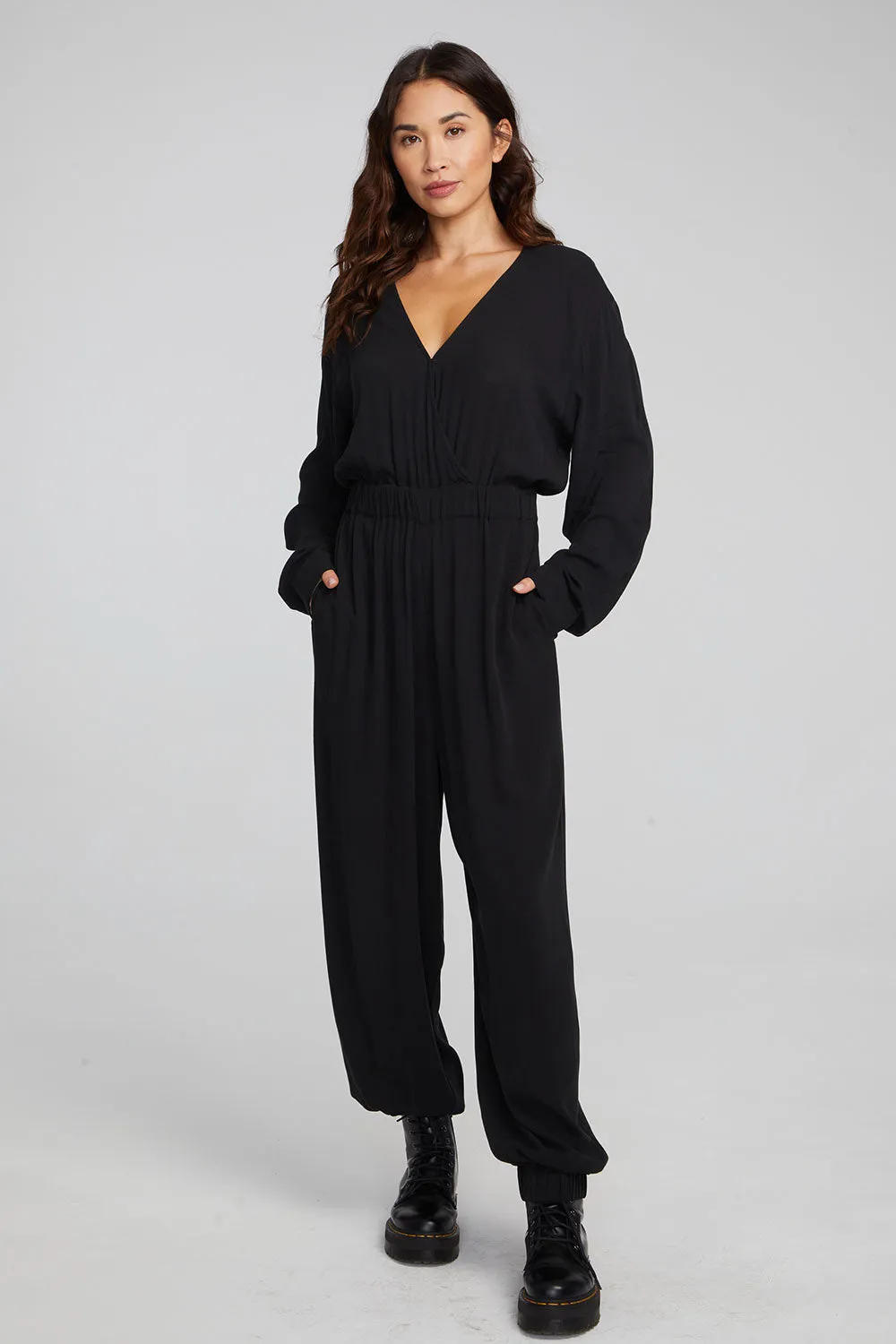 Colette Shadow Black Jumpsuit