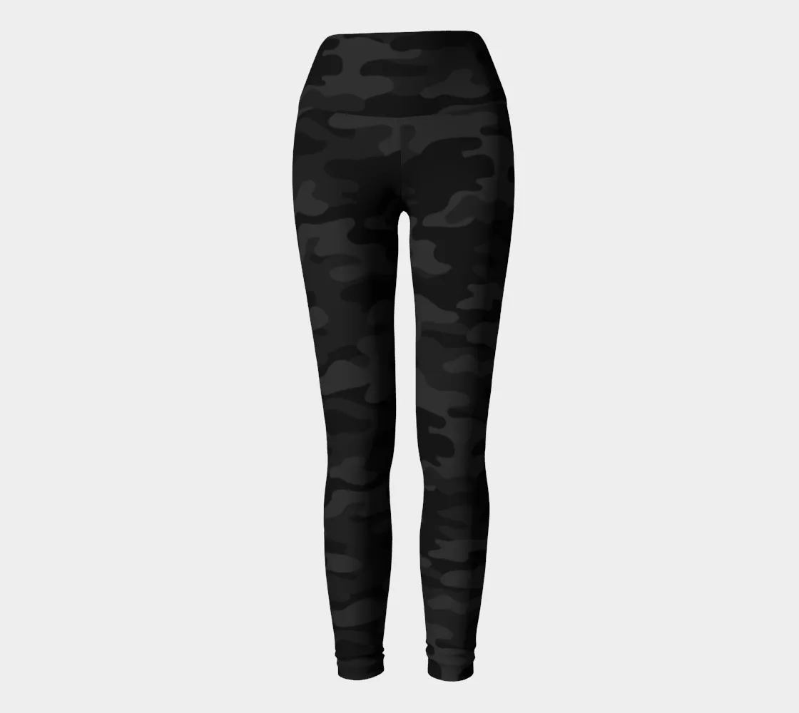 Dark Camouflage Yoga Leggings