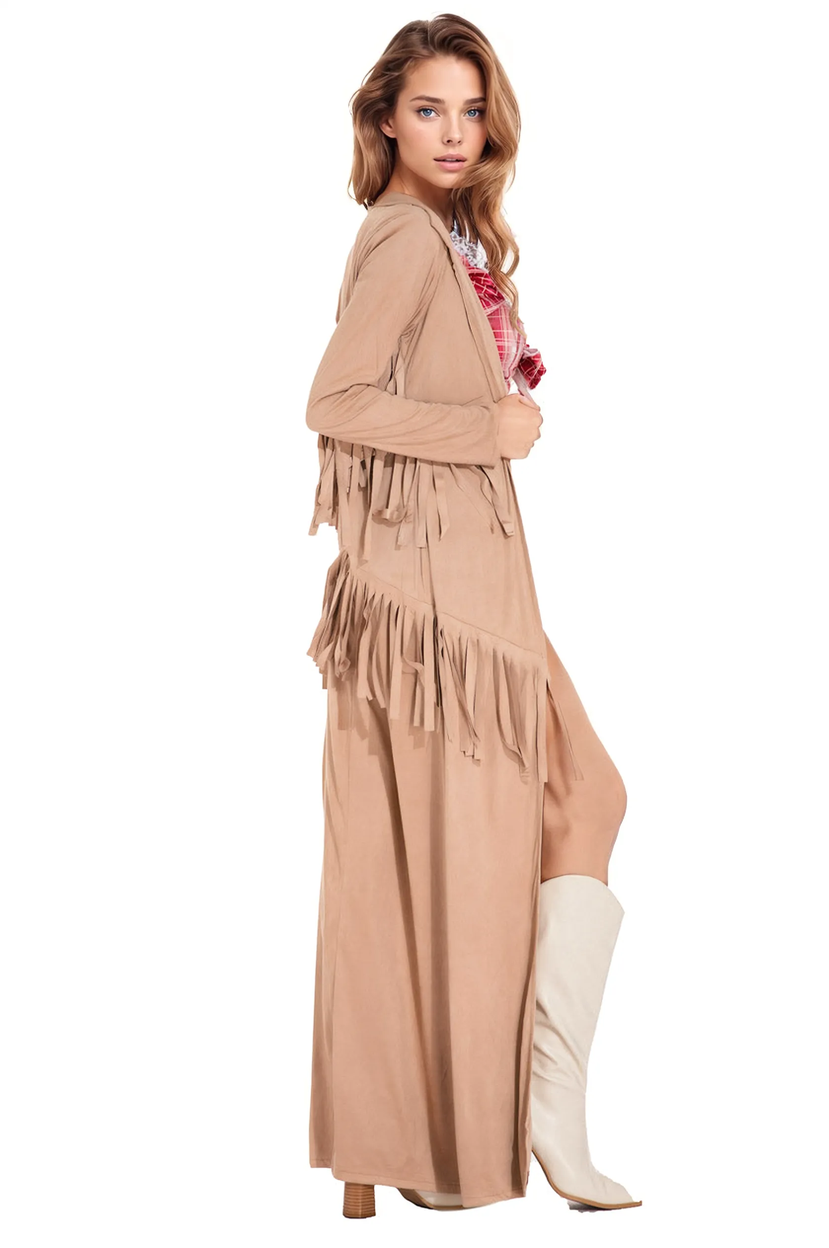 Deluxe Fringe Suede Cowgirl Coat