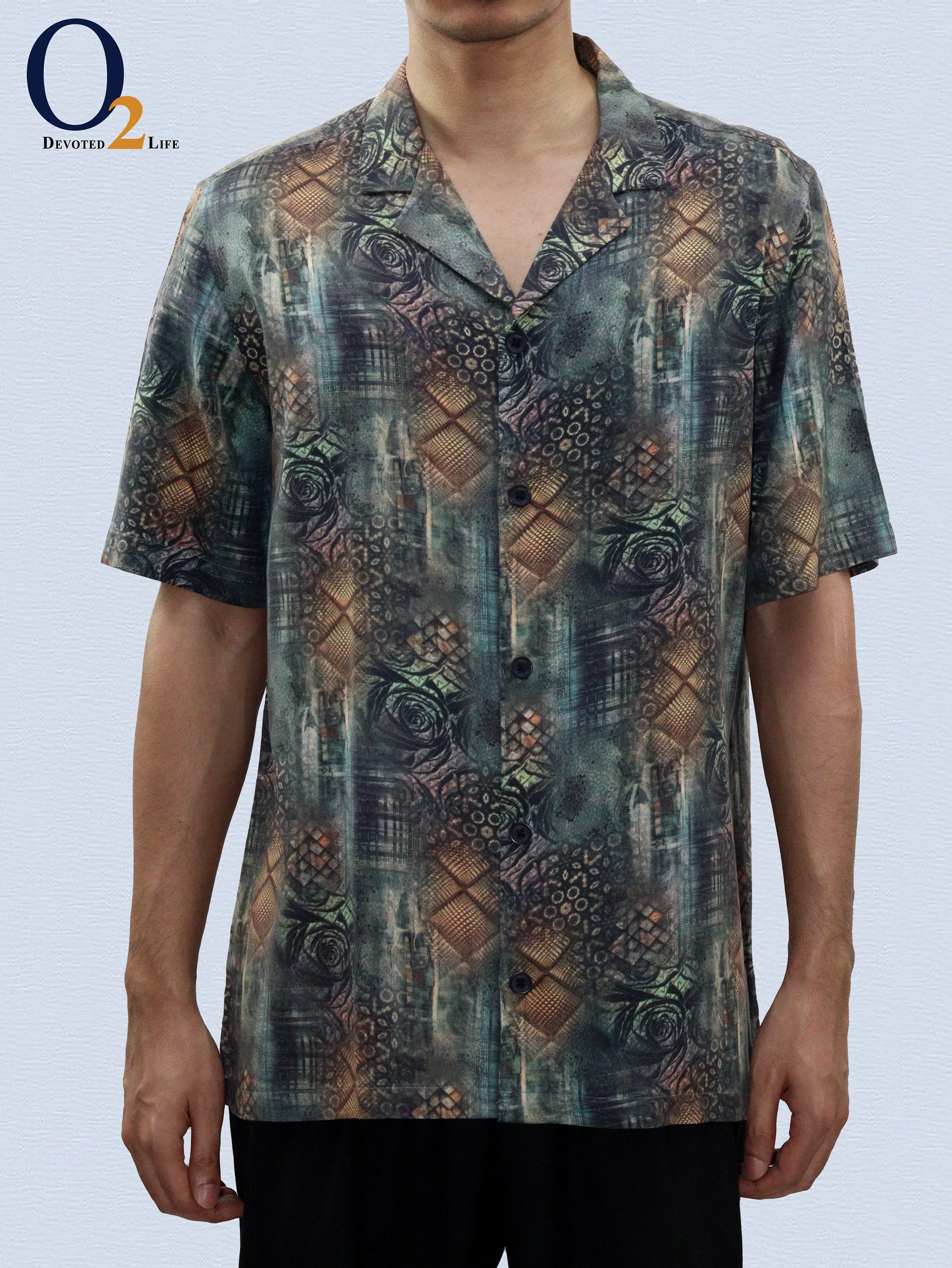 DEZANO Men's Stylish Oversized Loose Baggy Printed Shirts