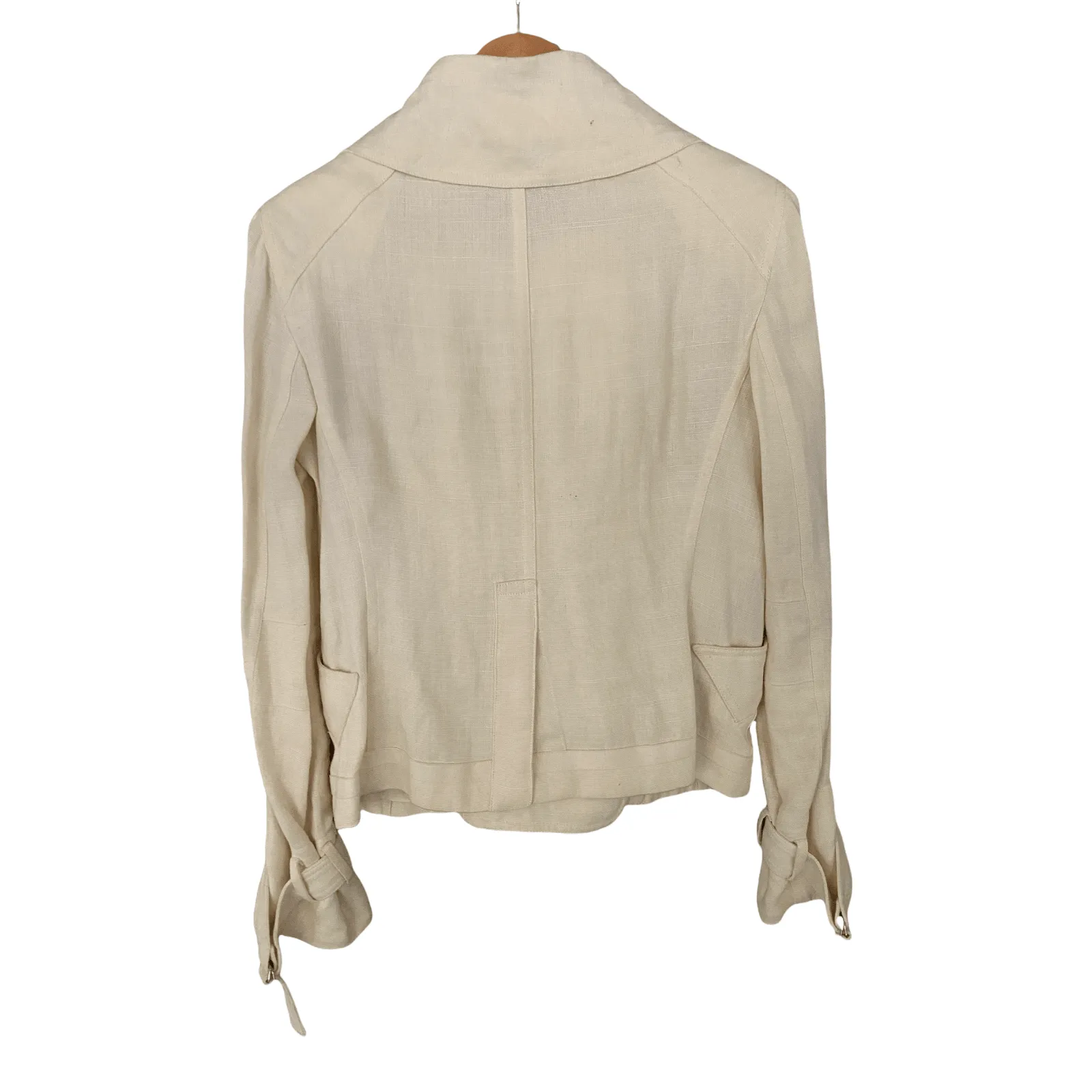 Donna Karan 100% Linen Jacket Cream UK SIze 12