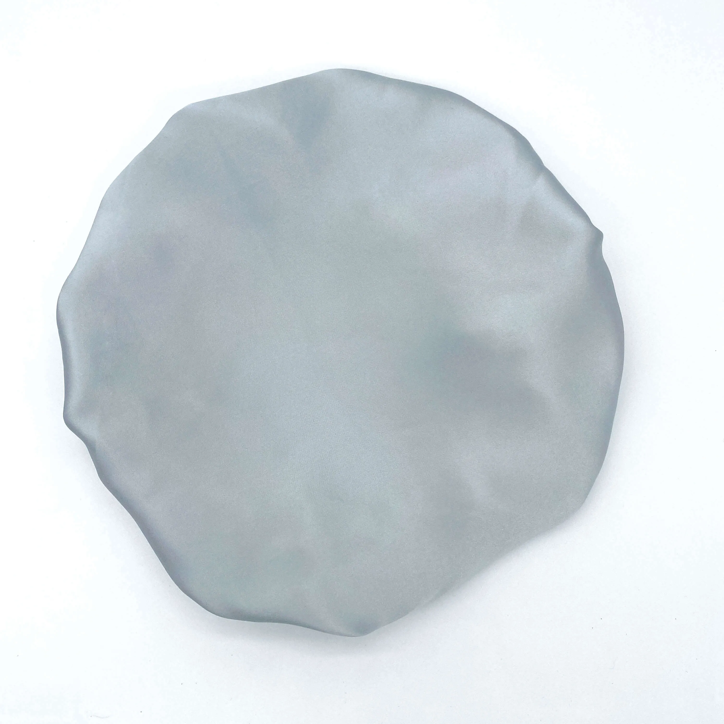 Double Layer Mulberry Silk Bonnet Hair Bonnet - Silver - Medium to Small