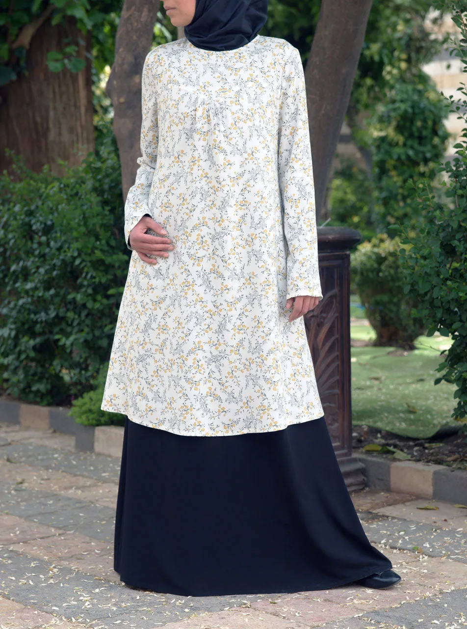 Double Layer Printed Abaya