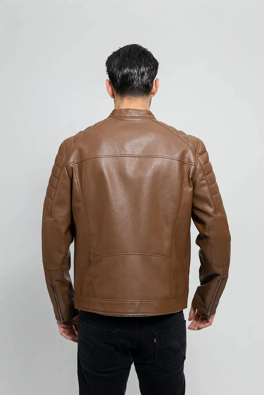 Dustin Mens Vegan Faux Leather Jacket