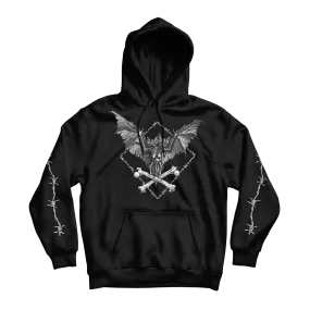 Dylan Garrett Smith "Barbed Bat" Black Hooded Sweatshirt