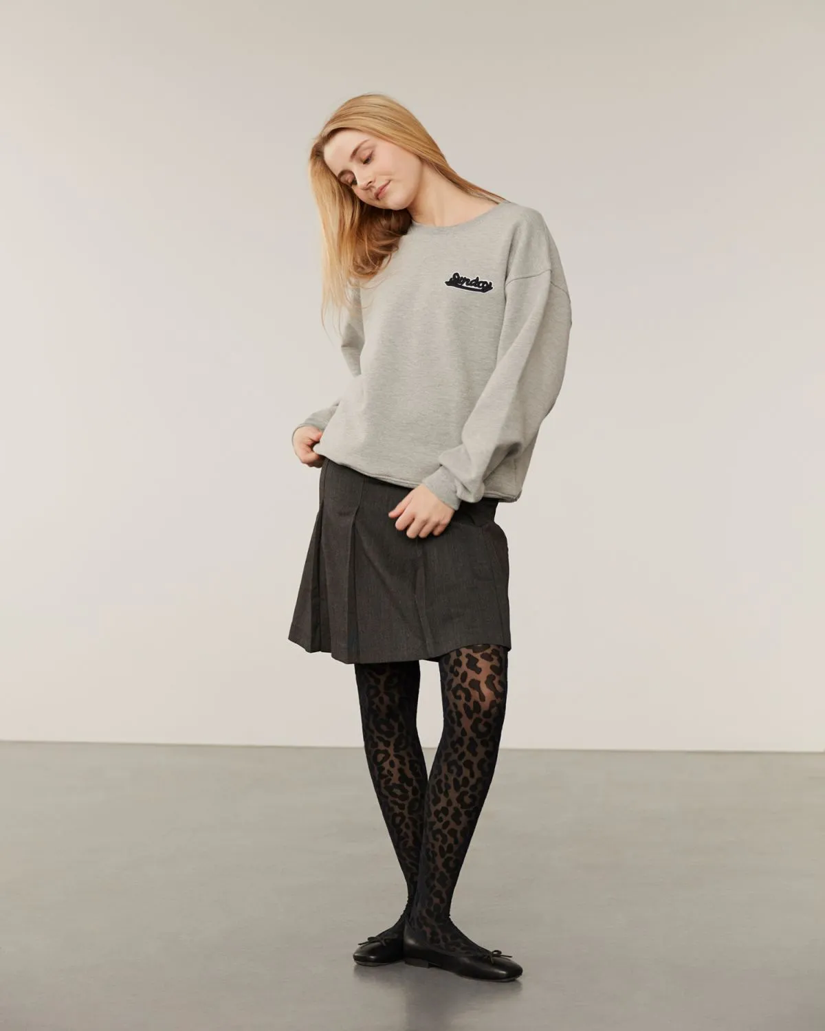 ELISY SWEATSHIRT - Grey melange