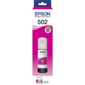 Epson 502 Ink Cartridge Bottle Magenta T502 Genuine Original