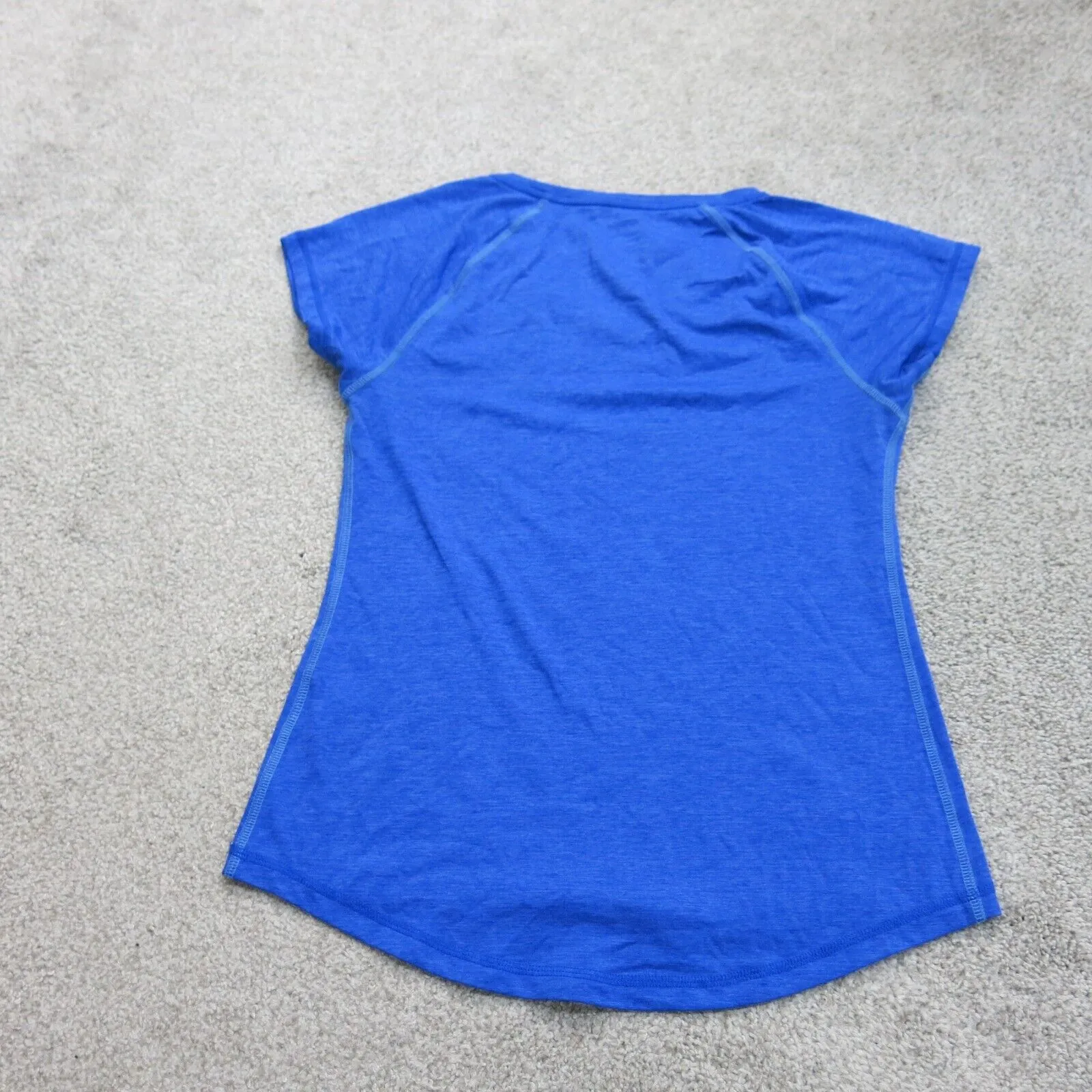 Everlast Womens Pullover T Shirt Top V Neck Cap Sleeve Blue Size Small