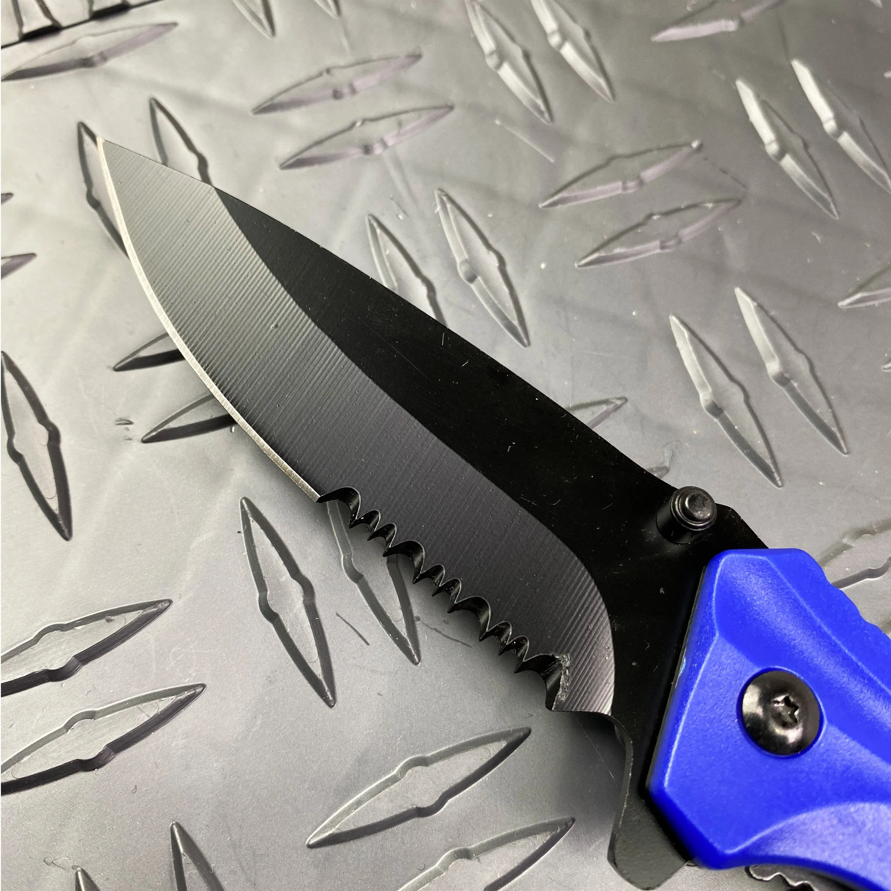 Falcon 8" Overall Spring Assisted Knife Blue