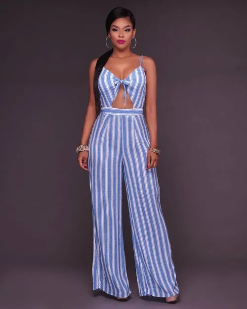 Fashion Striped Fresh Jumpsuit