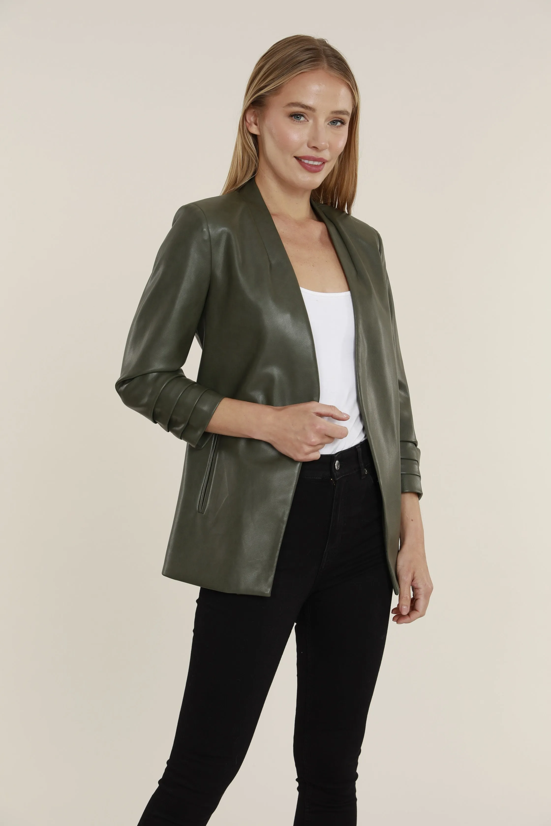 Faux Leather Jacket