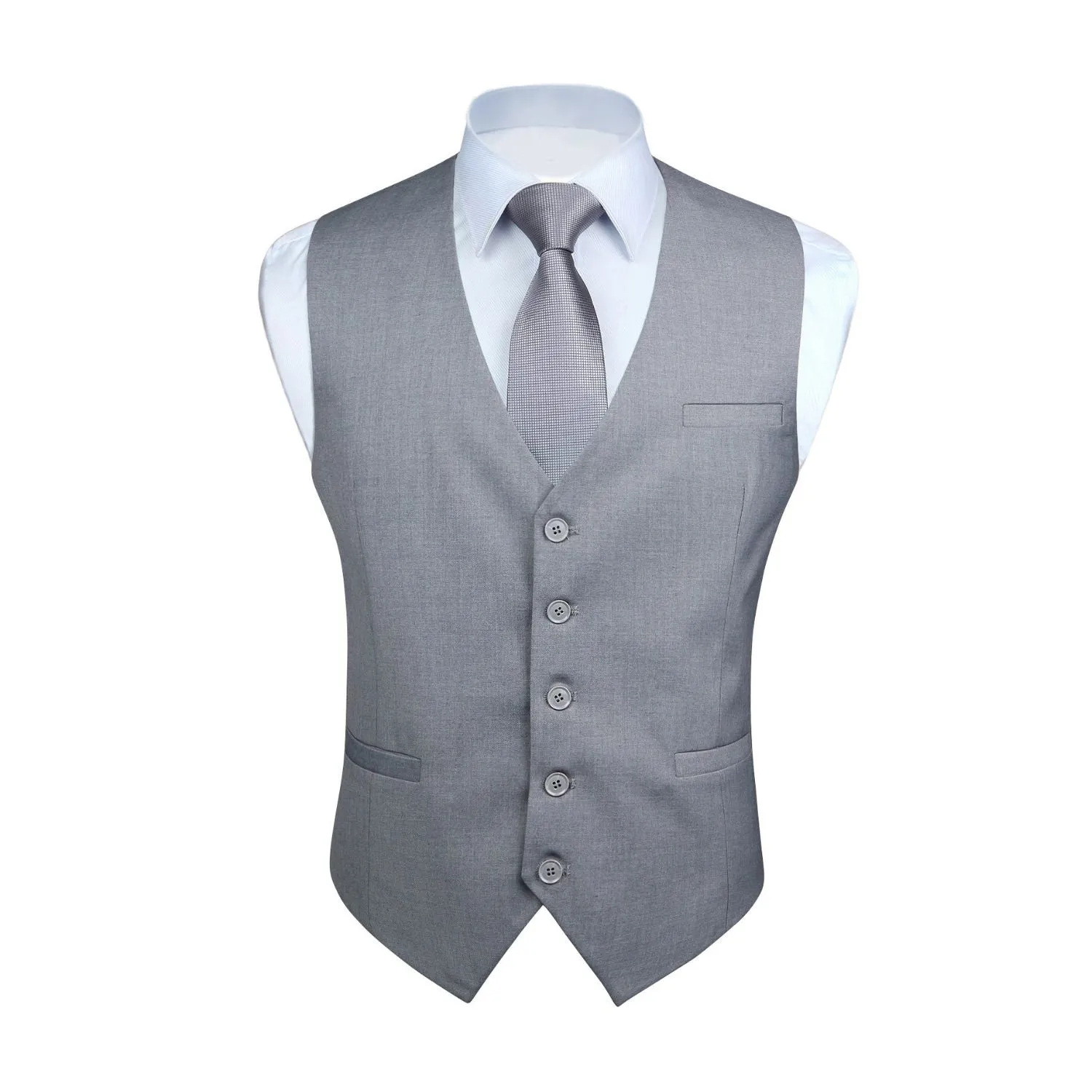 Formal Suit Vest - LIGHT GREY