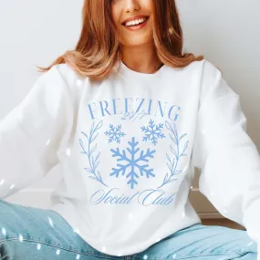 Freezing 24/7 Social Club Wholesale Graphic Sweatshirt - Quick Shipping