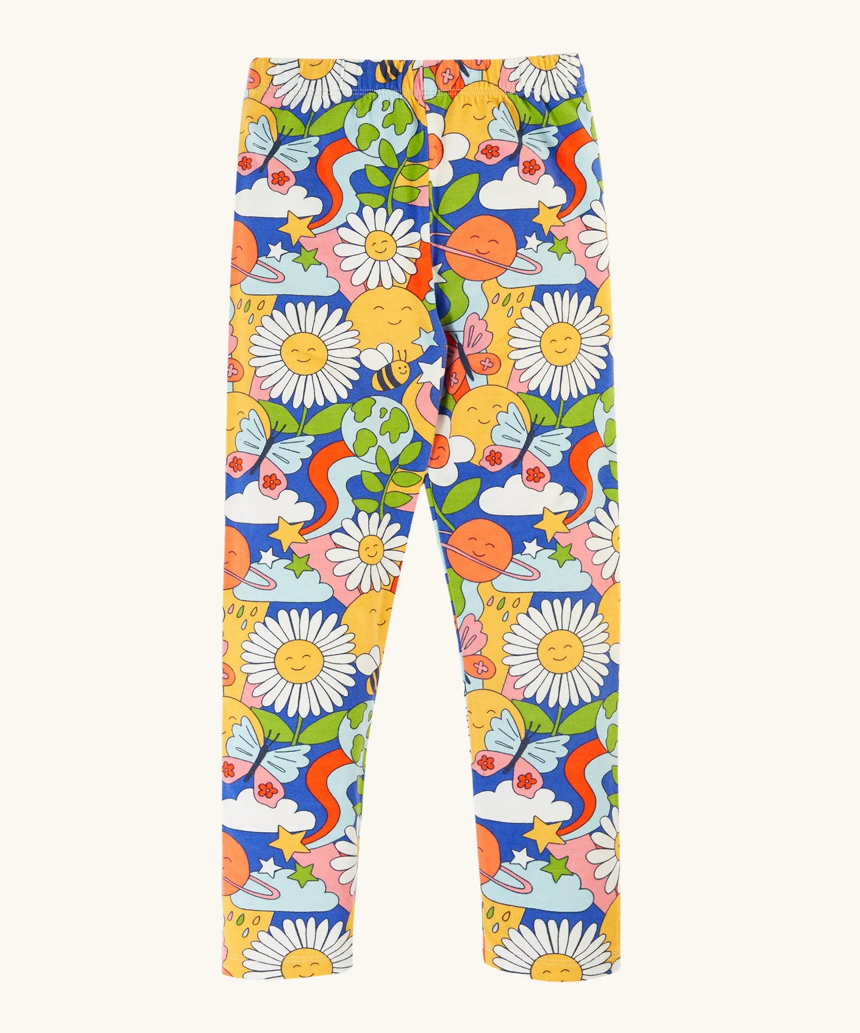 Frugi Libby Printed Leggings - Retro Happy