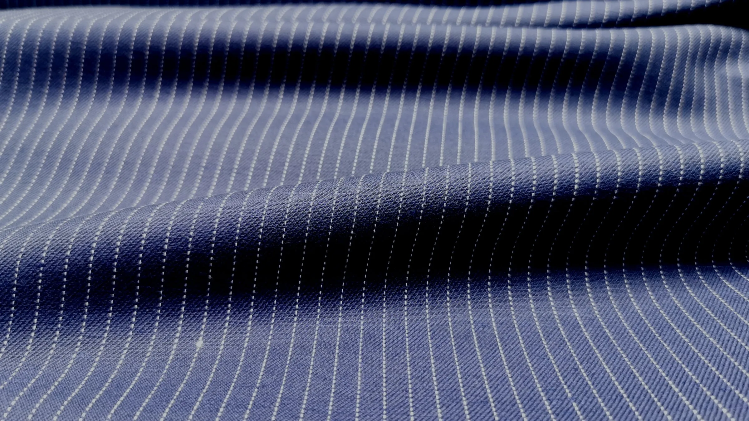 Galway Twill - Indigo Stripes