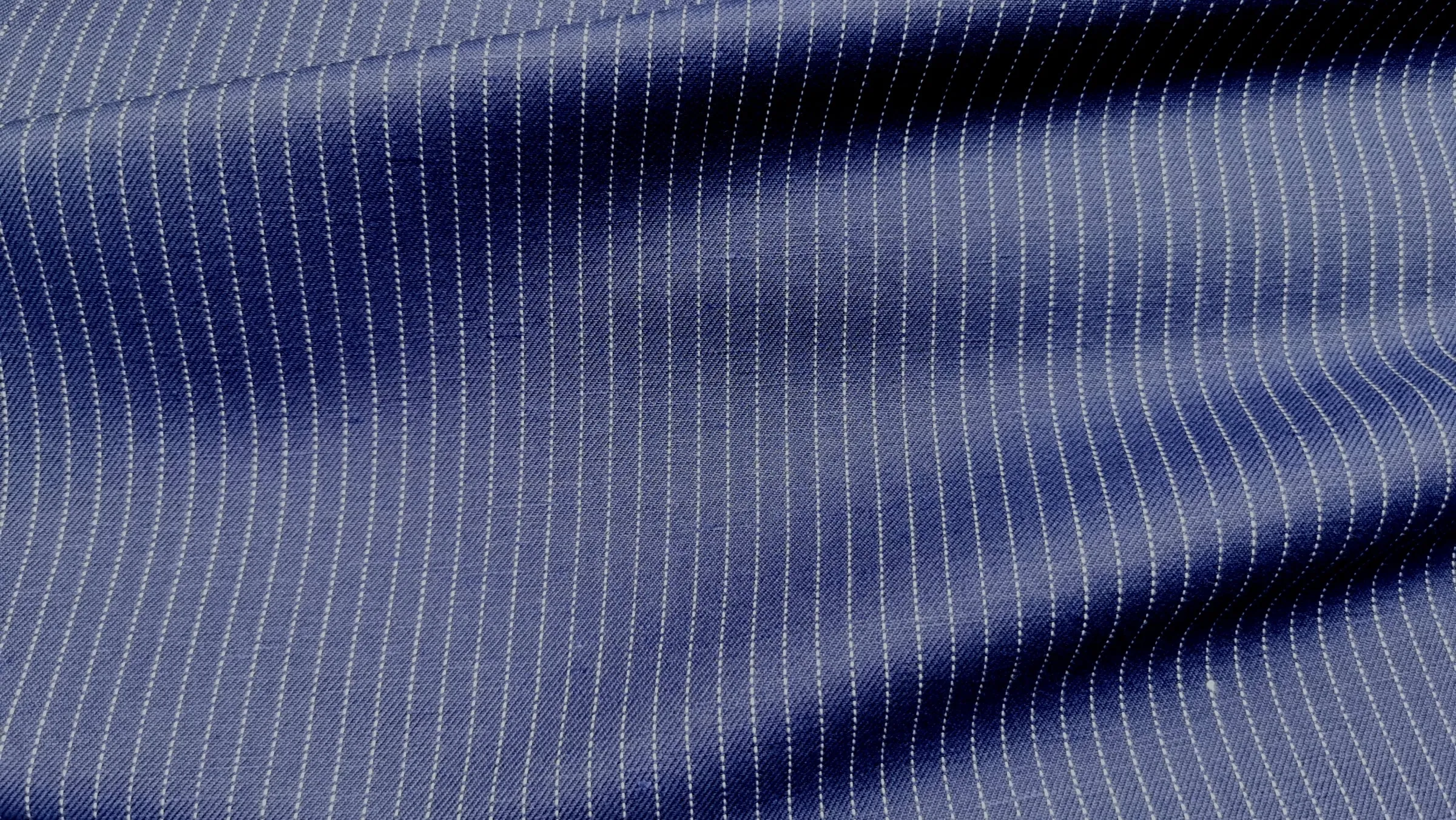 Galway Twill - Indigo Stripes