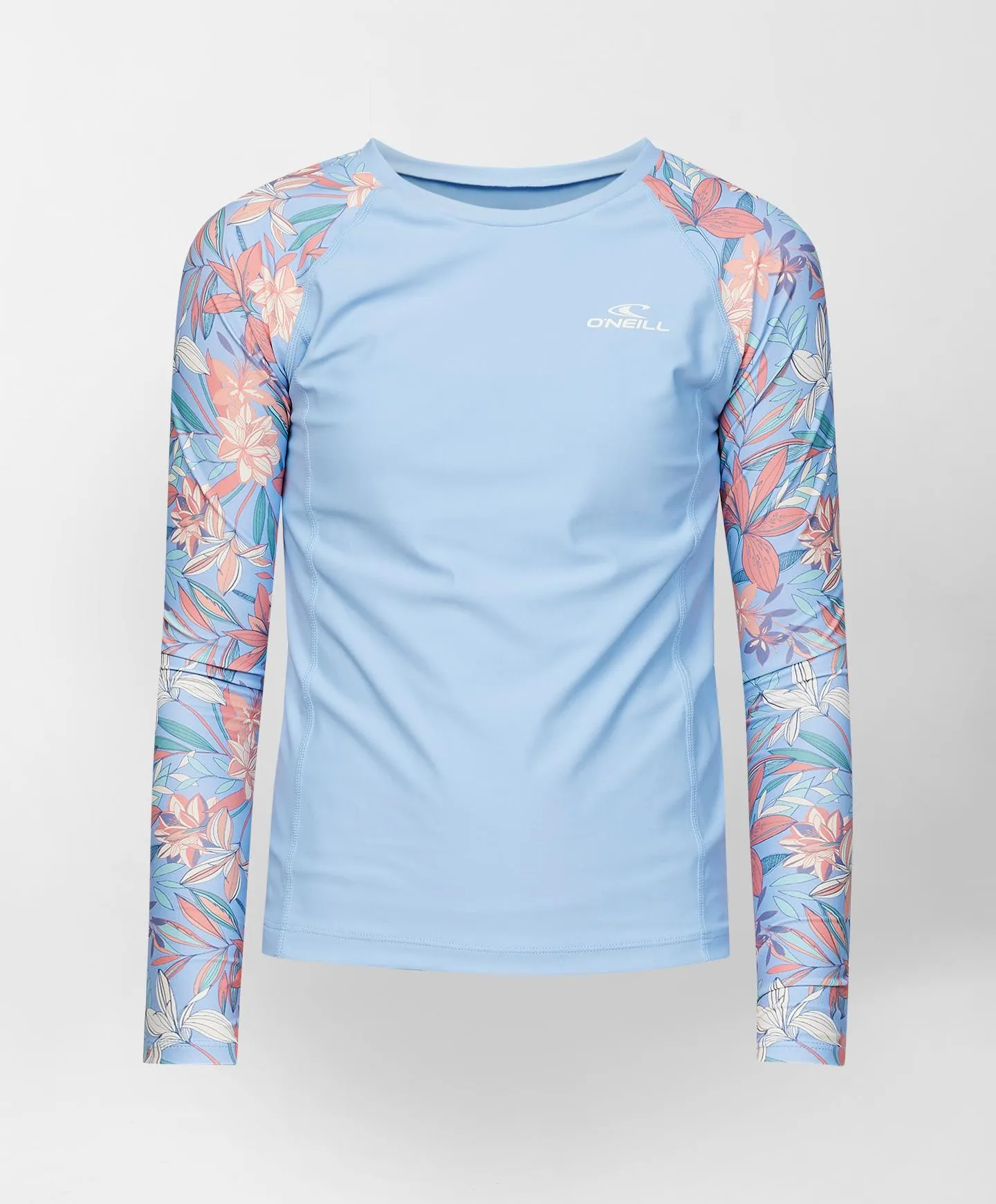 Girls Nixie LS Rash Vest - Blue Floral