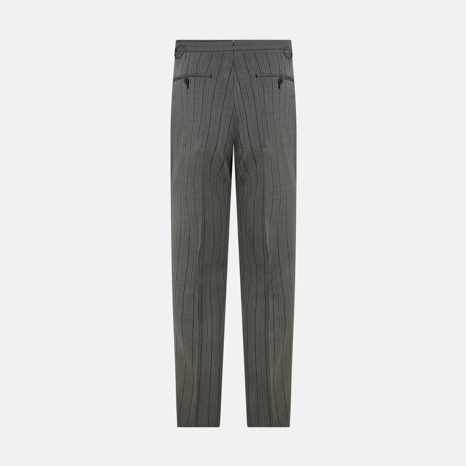 Grey Multi Pinstripe Morning Dress Trousers