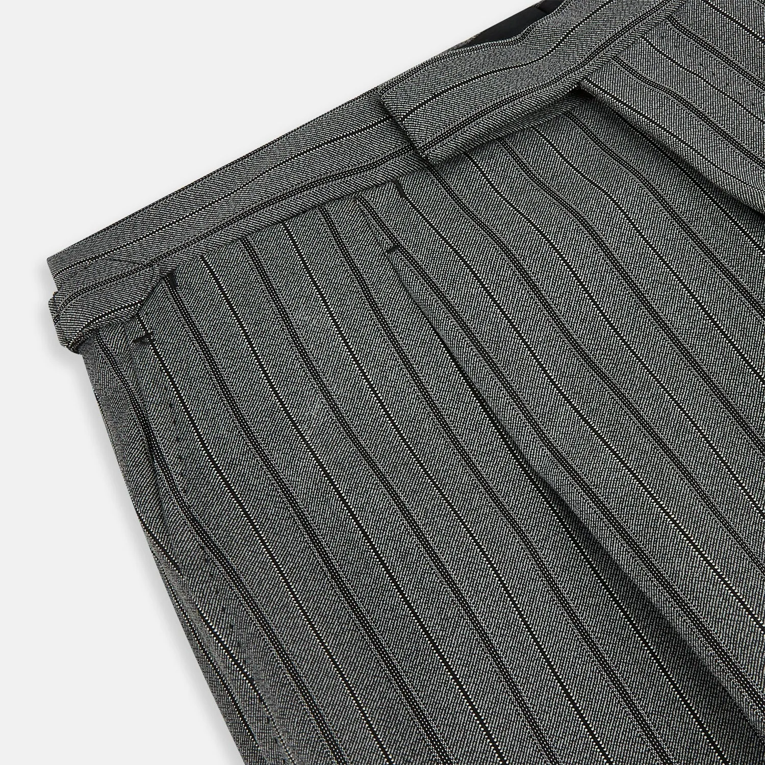 Grey Multi Pinstripe Morning Dress Trousers