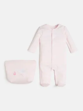 GUESS BABY OVERALL inkl. TASCHE ROSA H2RW08