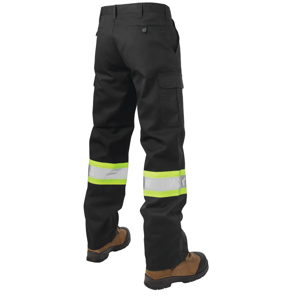 Hi-Vis Relaxed Fit Twill Safety Cargo Utility Pant by Tough Duck - Style S607