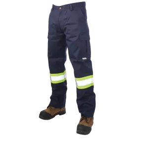 Hi-Vis Relaxed Fit Twill Safety Cargo Utility Pant by Tough Duck - Style S607