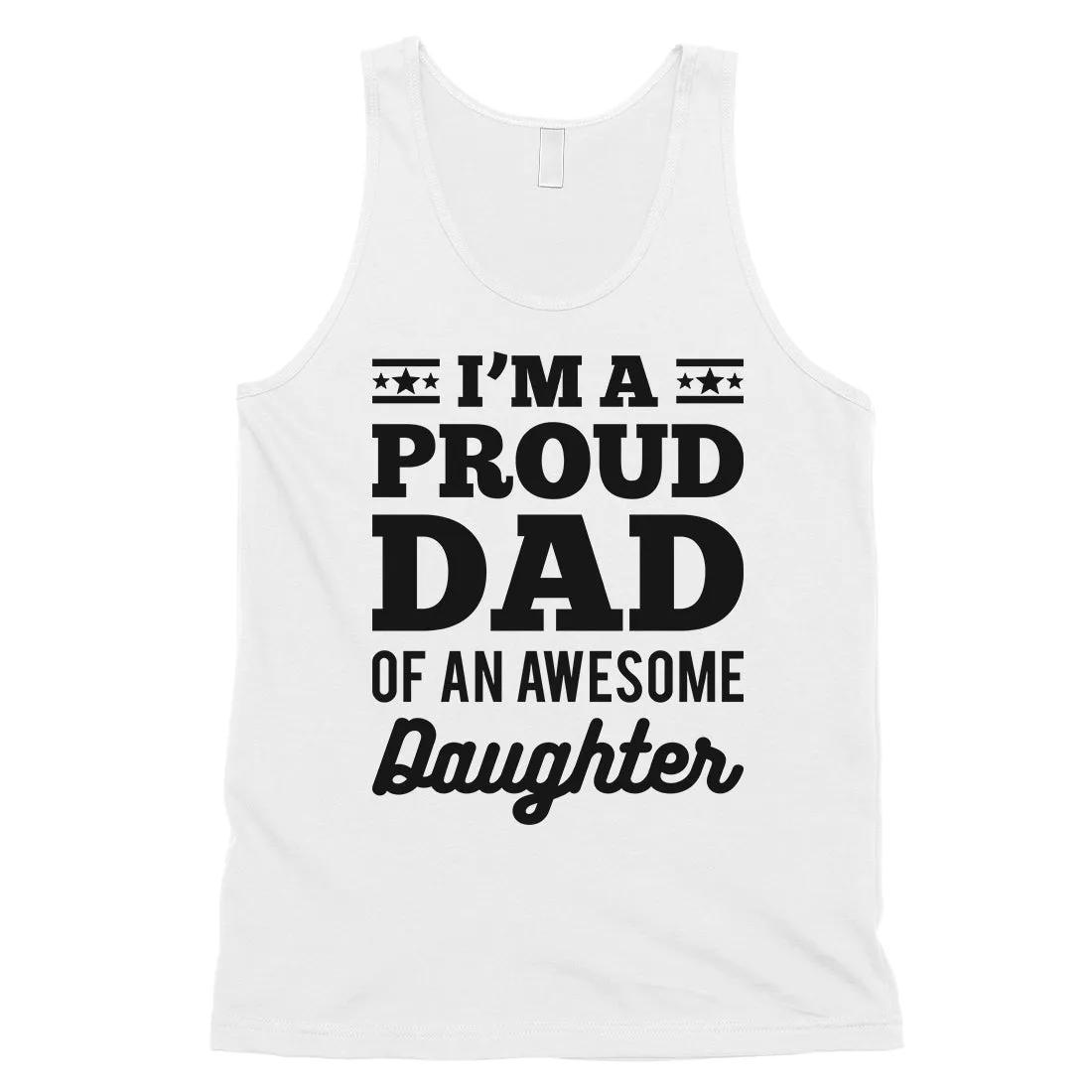 I'm A Proud Dad Mens Confident Hardworking Sleeveless Top Dad Gift