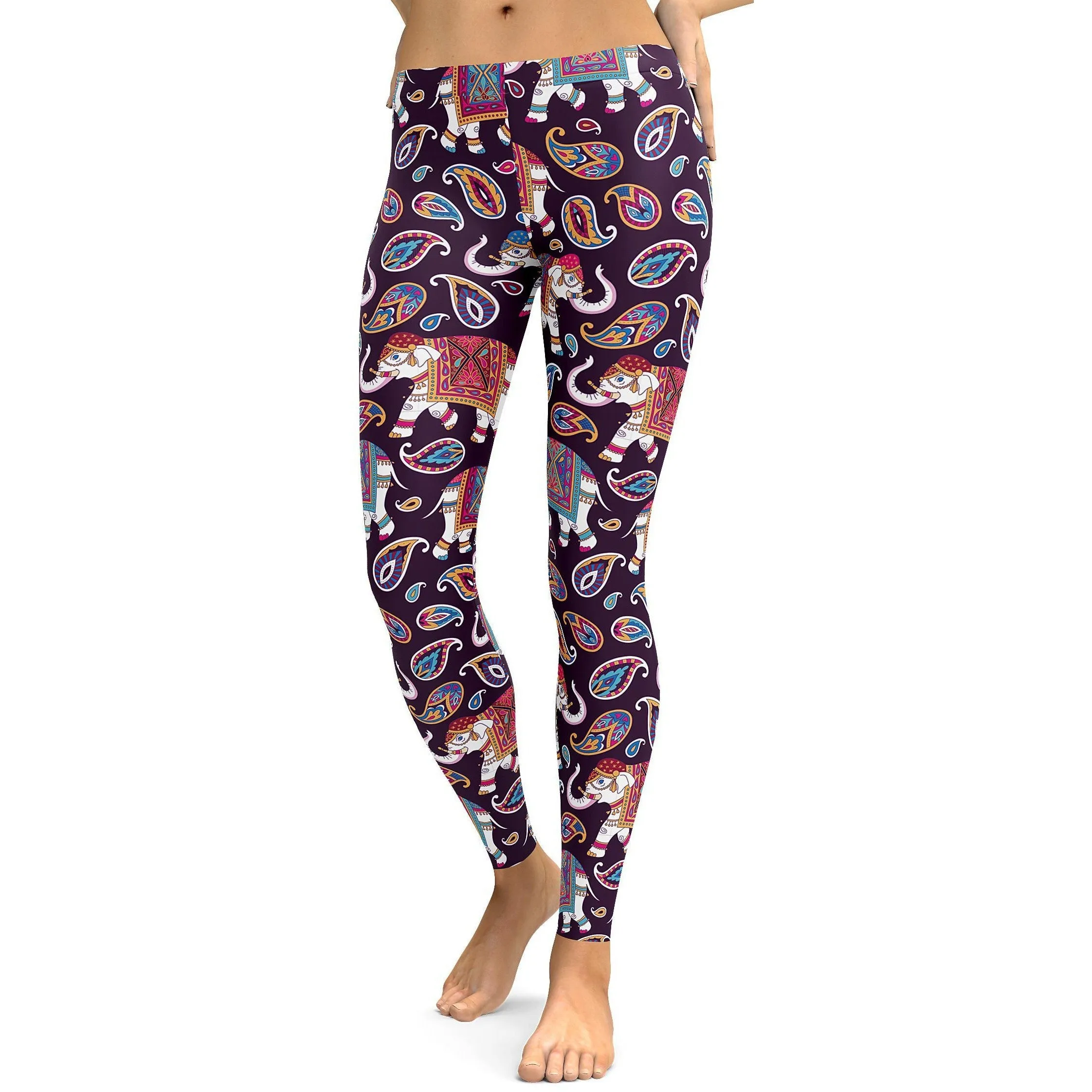 Indian Elephant Pattern Leggings