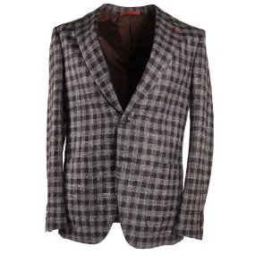 Isaia Textured Check Sport Coat