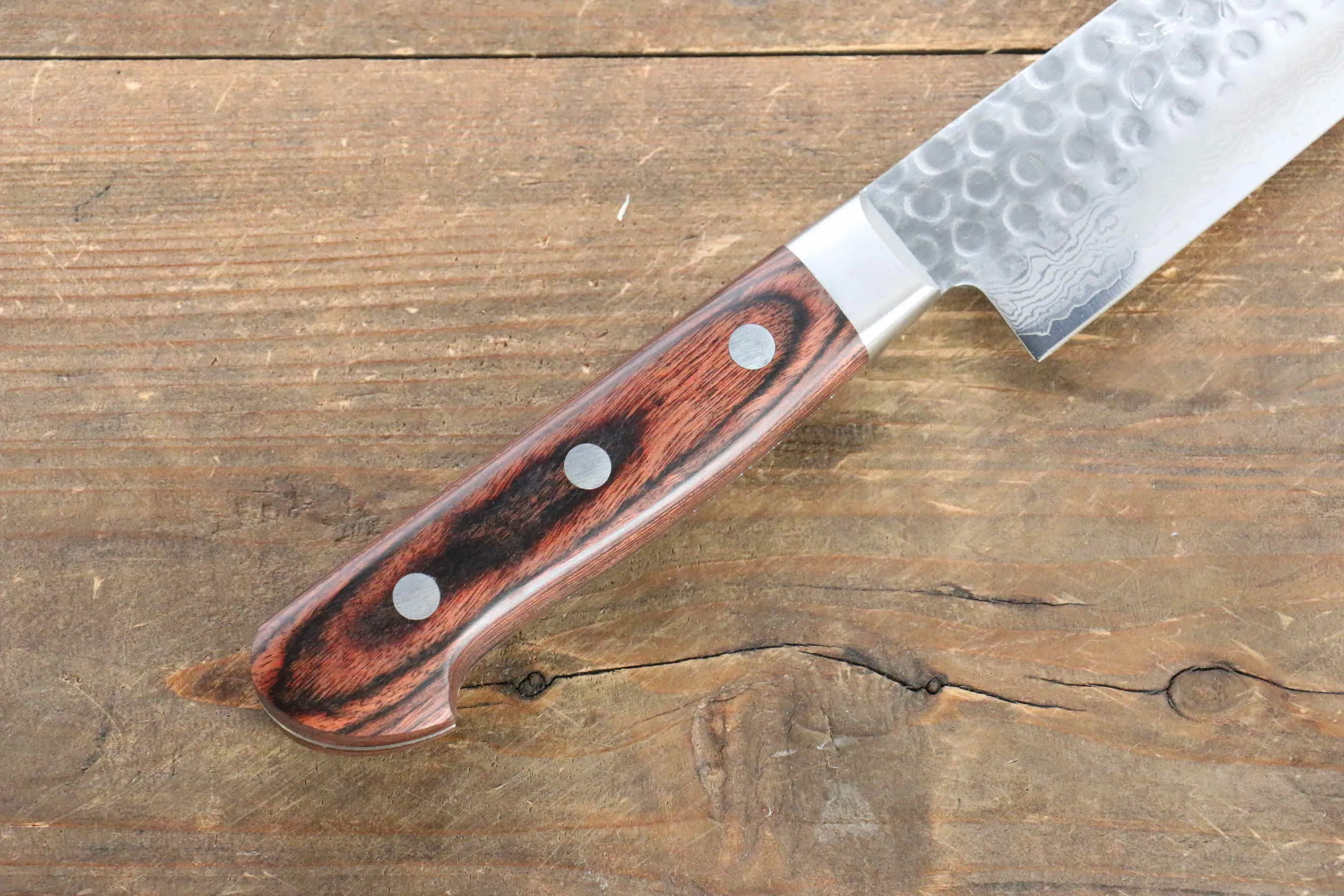 Jikko VG10 17 Layer Kiritsuke Sujihiki  230mm Mahogany Handle