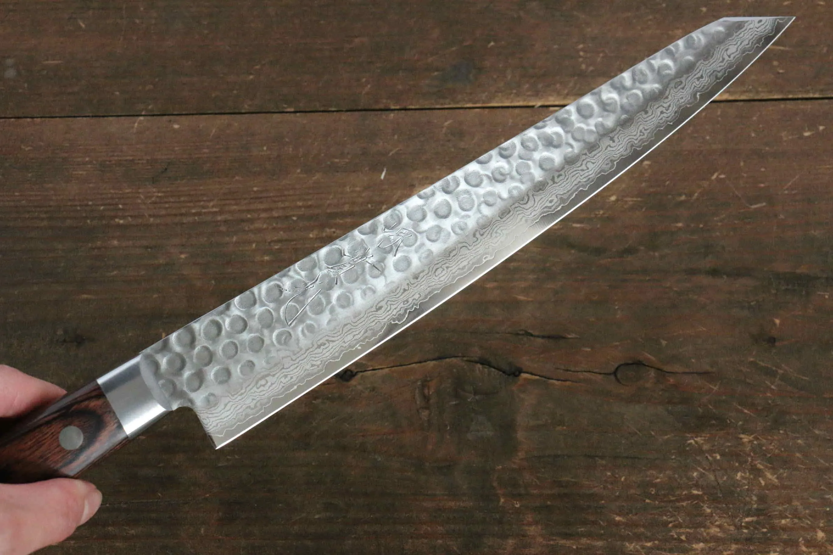 Jikko VG10 17 Layer Kiritsuke Sujihiki  230mm Mahogany Handle