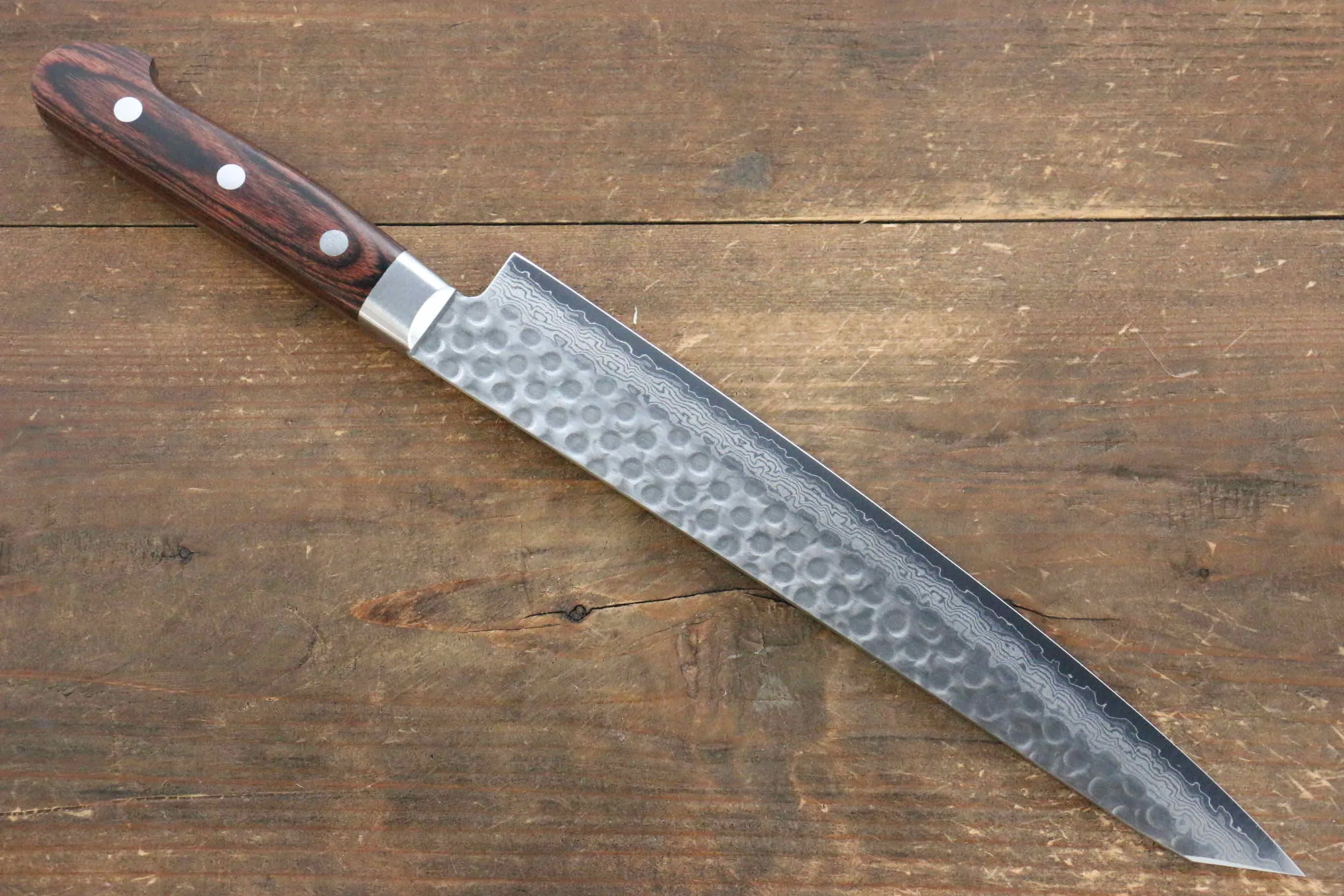 Jikko VG10 17 Layer Kiritsuke Sujihiki  230mm Mahogany Handle