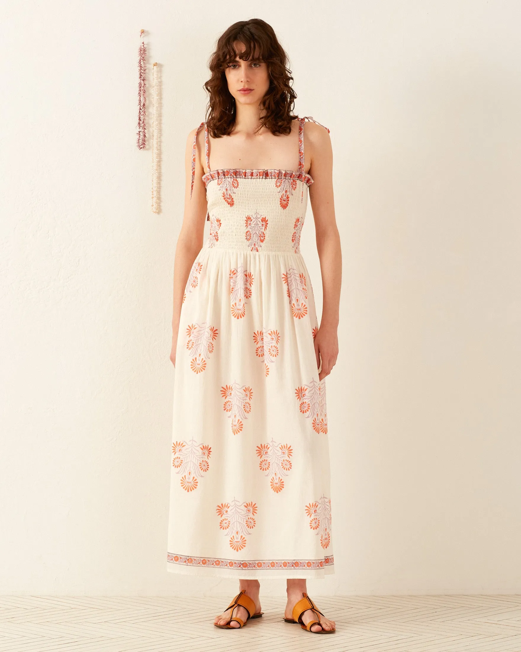 Kaia Papaya Aster Dress