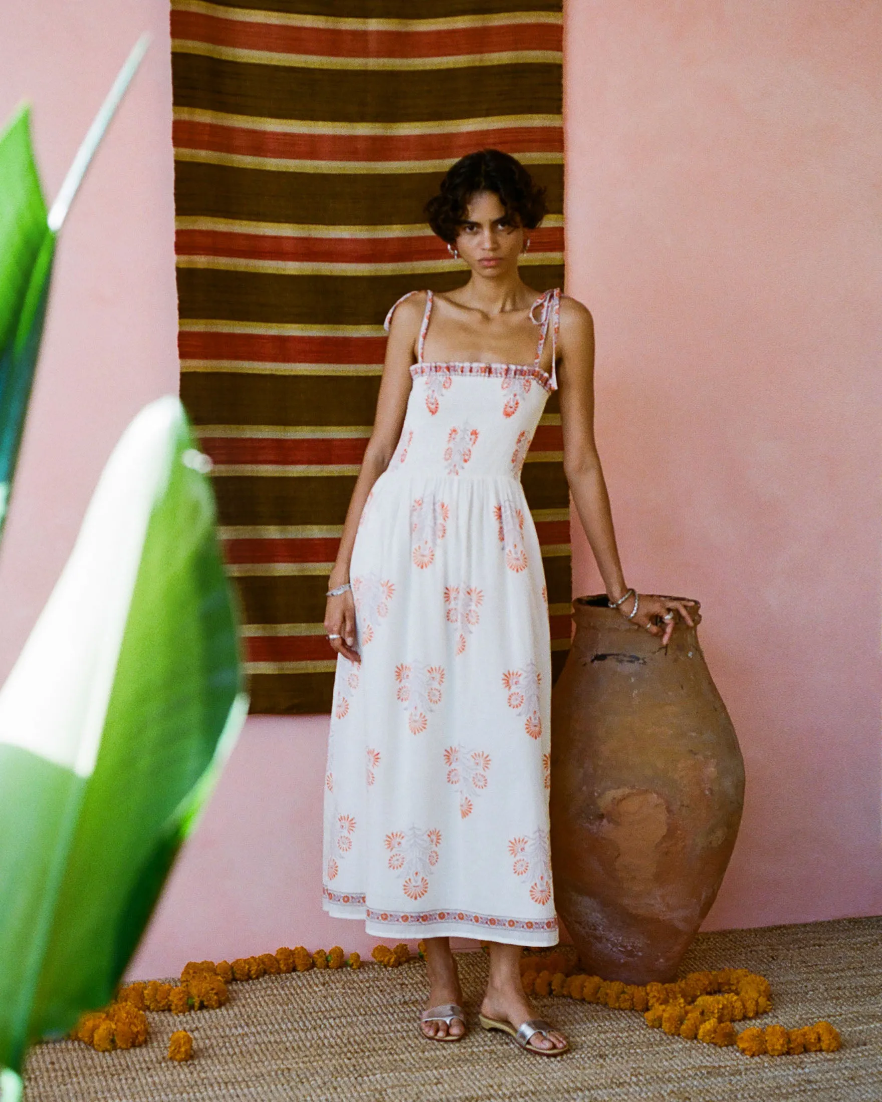 Kaia Papaya Aster Dress