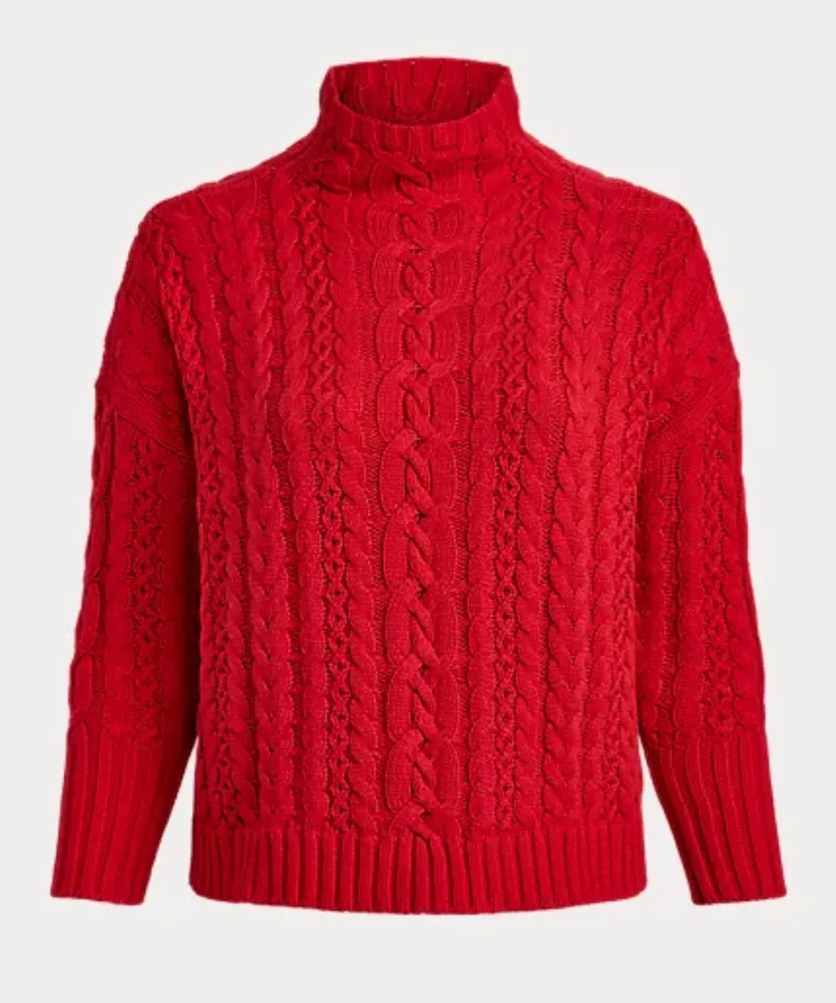 Lauren Ralph Lauren Cable-Knit Turtleneck Sweater