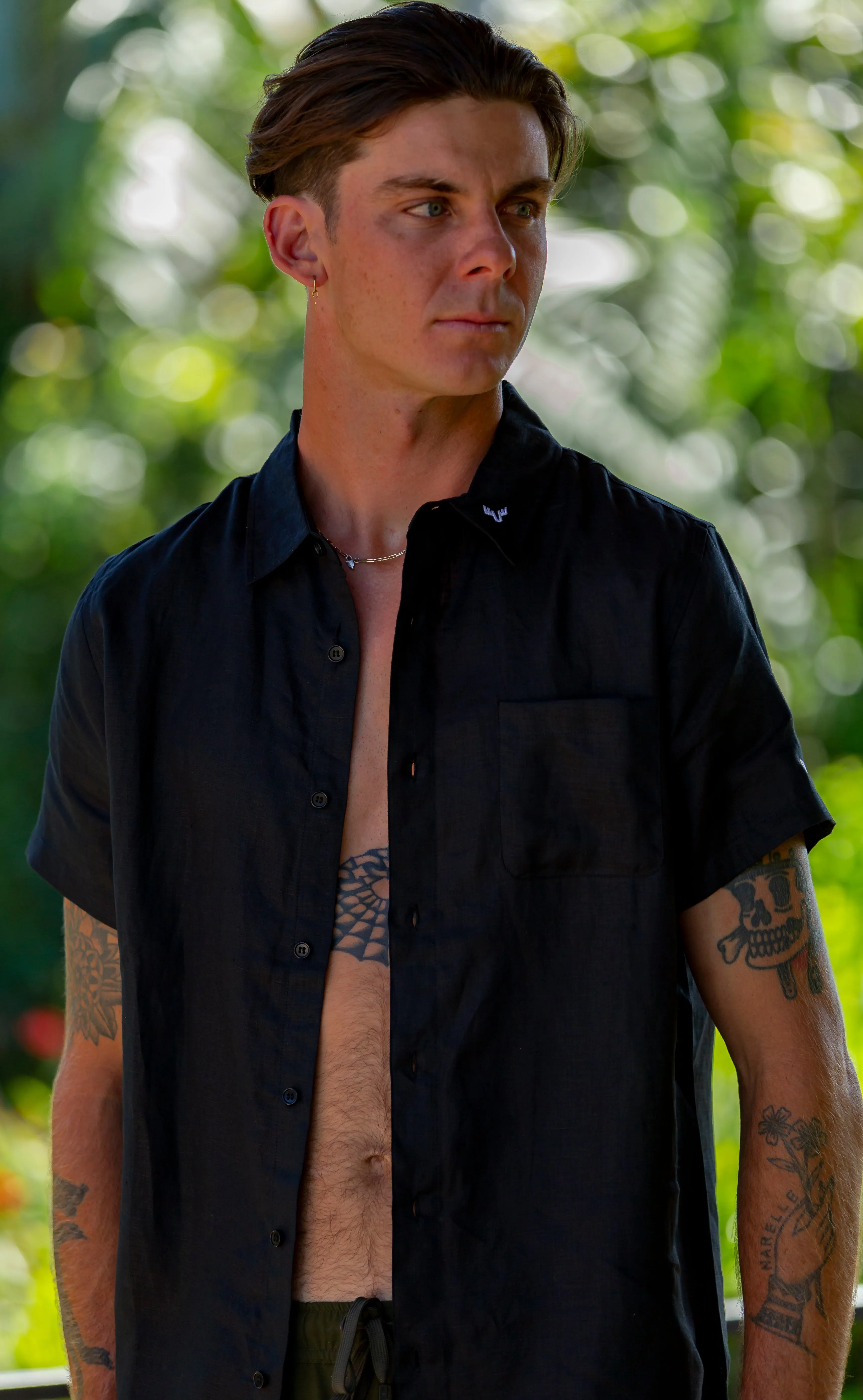 Lennox Linen Button Up Shirt - Unisex Sizing