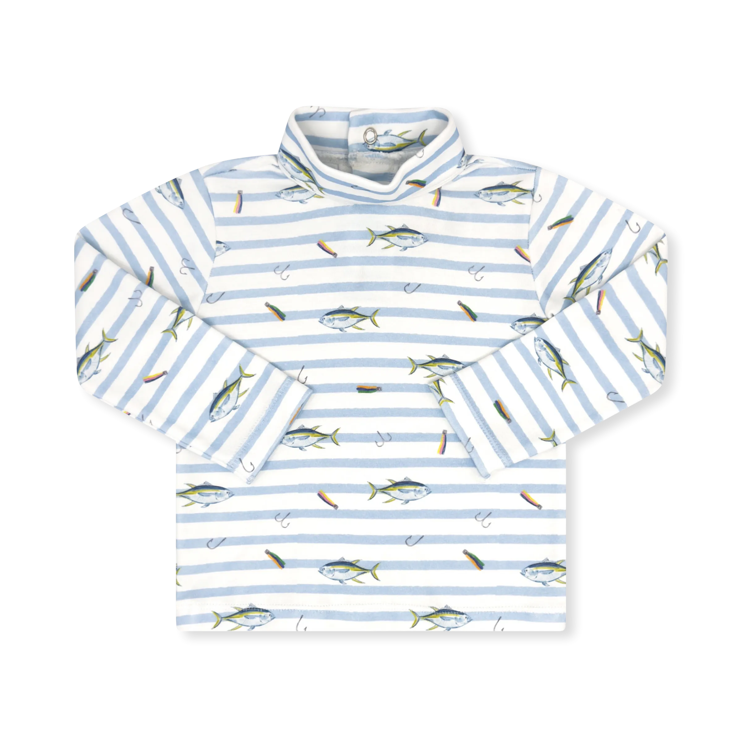 Lullaby Set Tiny Tot Turtleneck - Fish Tales