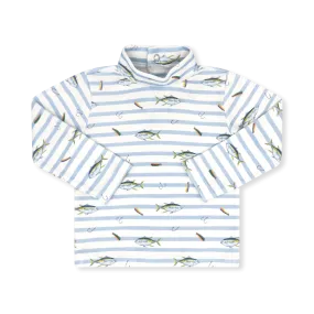 Lullaby Set Tiny Tot Turtleneck - Fish Tales