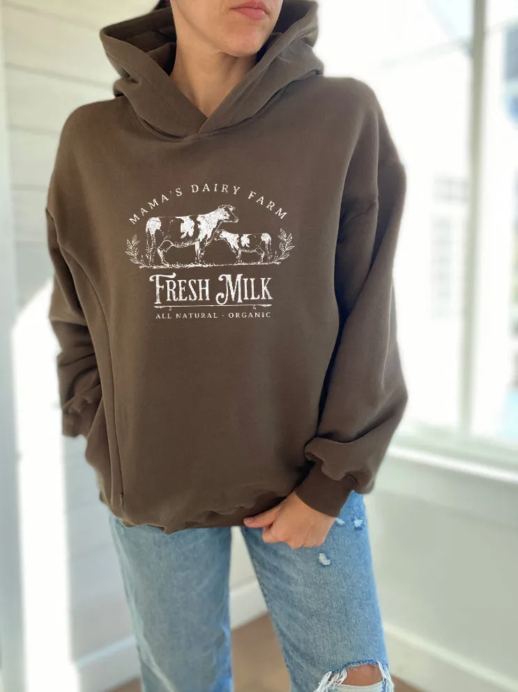 Mama's Dairy Farm Hooded Sweatshirt