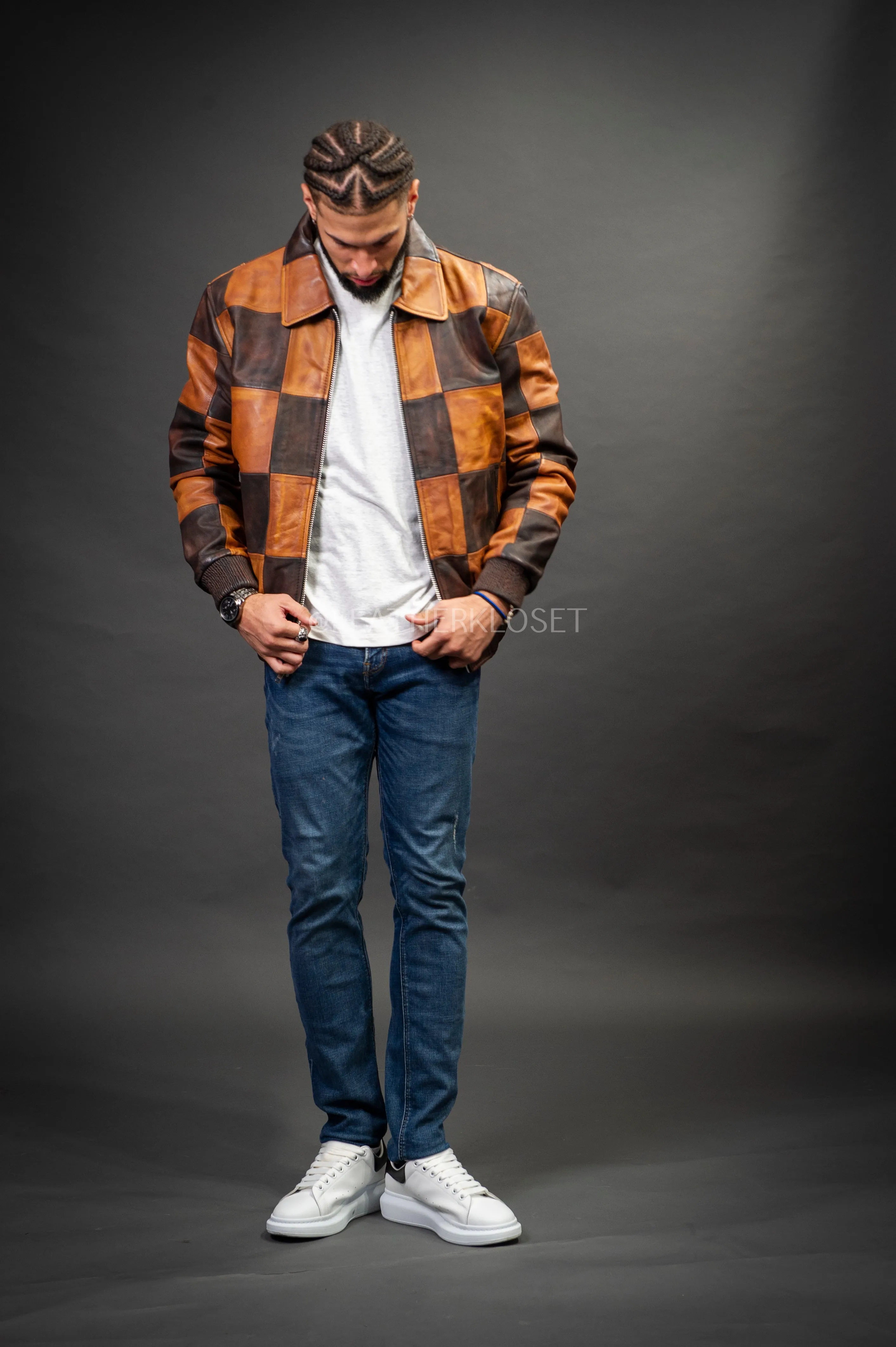 Men's Checkmate Jacket [Caramel Crunch /Copper]