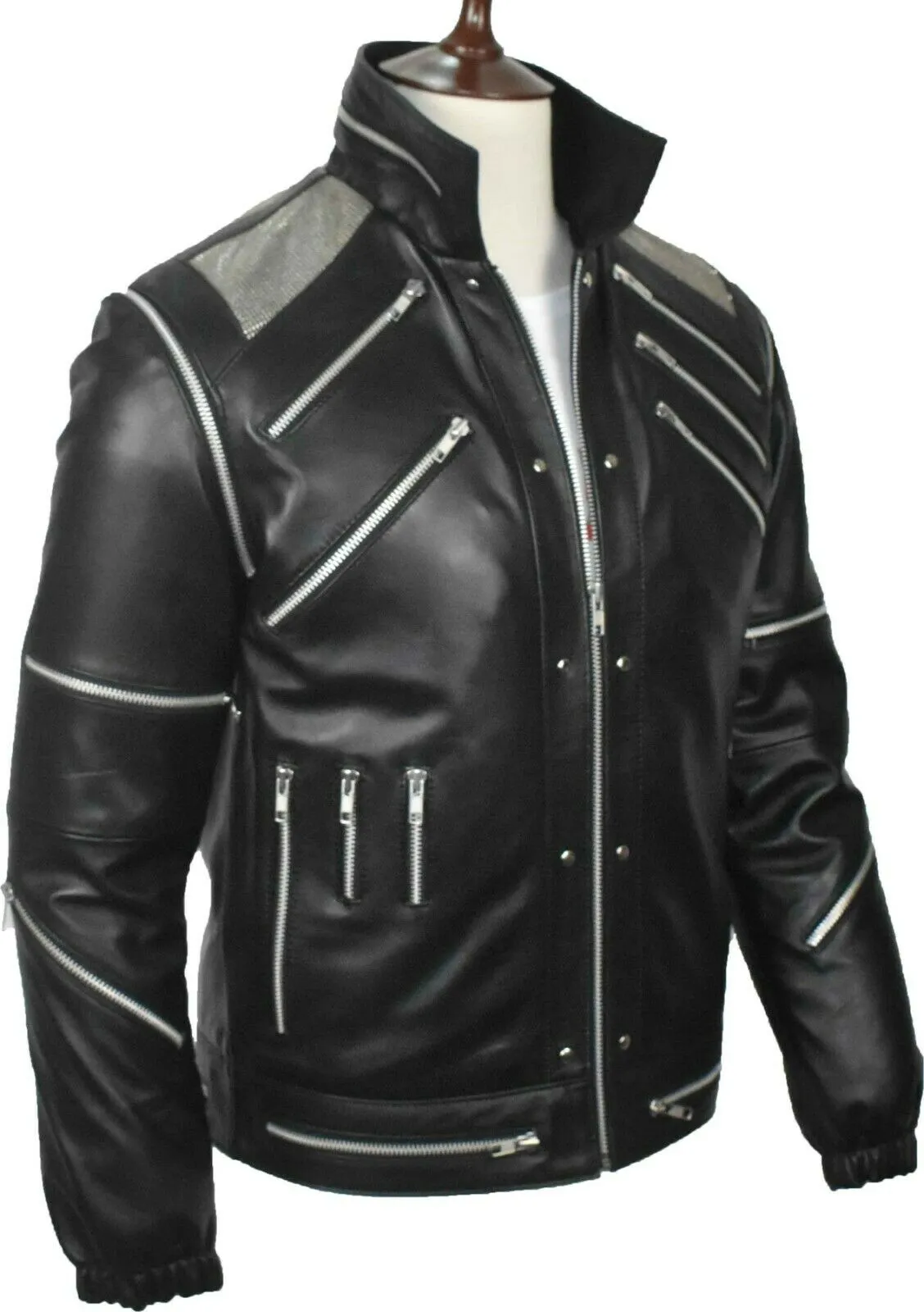 Michael Jackson Beat It Black Leather Jacket